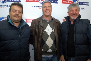 Profesor Marcelo Giarruso, Alvaro Gutiérrez y Mario Picún, trilogía técnica de los albos. 