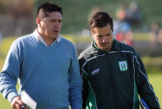 Darío Larrosa e Ignacio Ordóñez, el nuevo cuerpo técnico de Racing. 