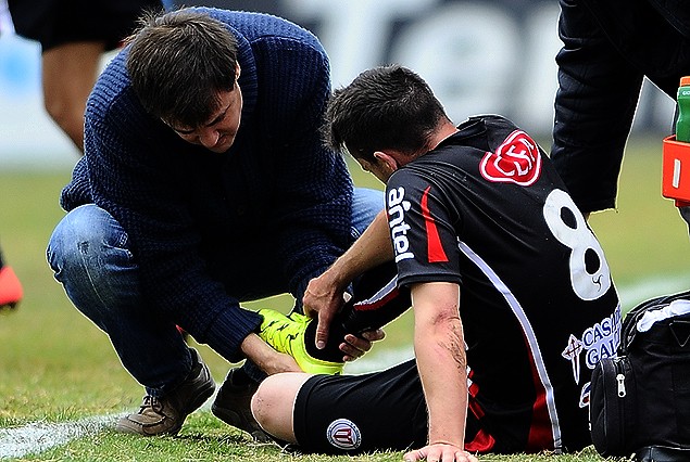 Luis Torrecilla salió golpeado. 